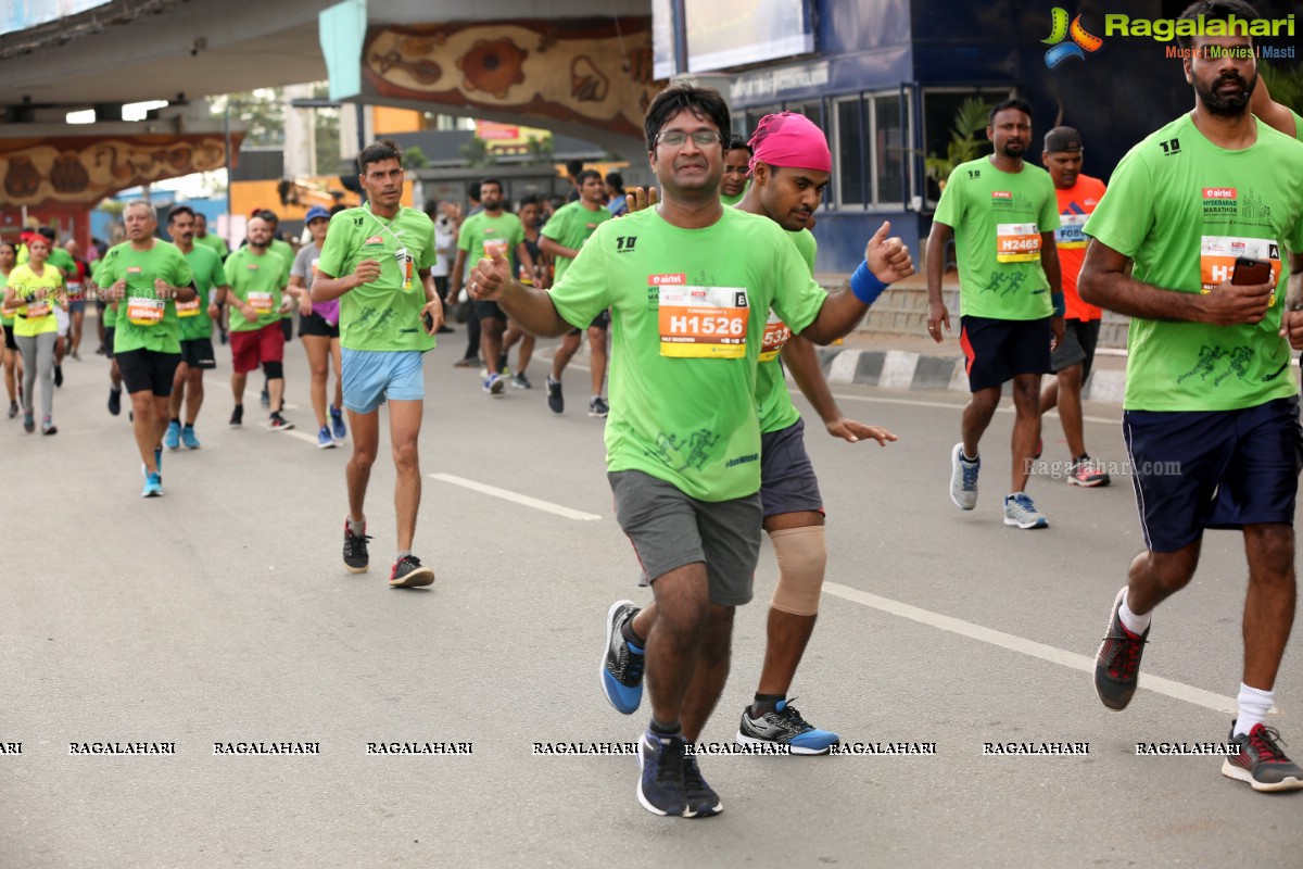 Airtel Hyderabad Marathon 2018 - FM, HM, 10K Run