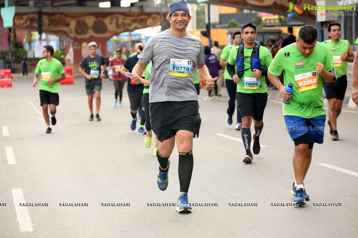 Airtel Hyderabad Marathon 2018 - FM, HM, 10K Run