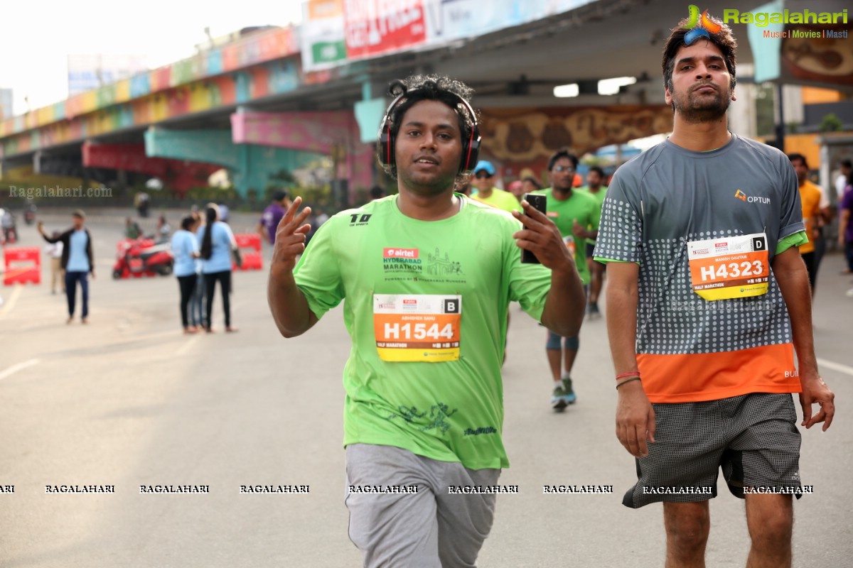 Airtel Hyderabad Marathon 2018 - FM, HM, 10K Run