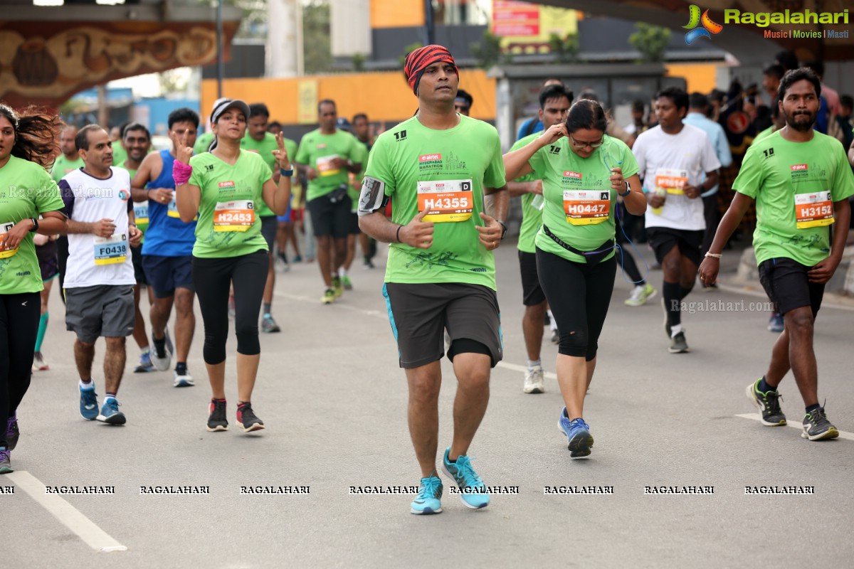 Airtel Hyderabad Marathon 2018 - FM, HM, 10K Run