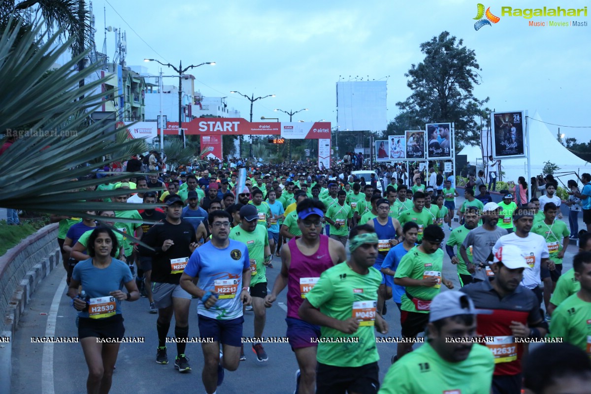 Airtel Hyderabad Marathon 2018 - FM, HM, 10K Run