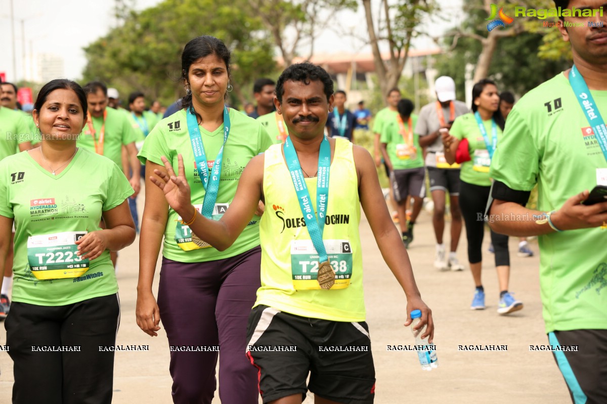 Airtel Hyderabad Marathon 2018 - FM, HM, 10K Run