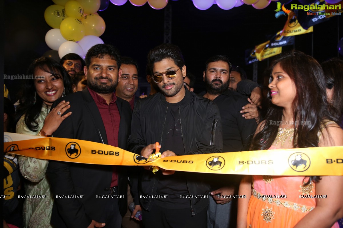 Allu Arjun launches B Dubs at Gachibowli, Hyderabad