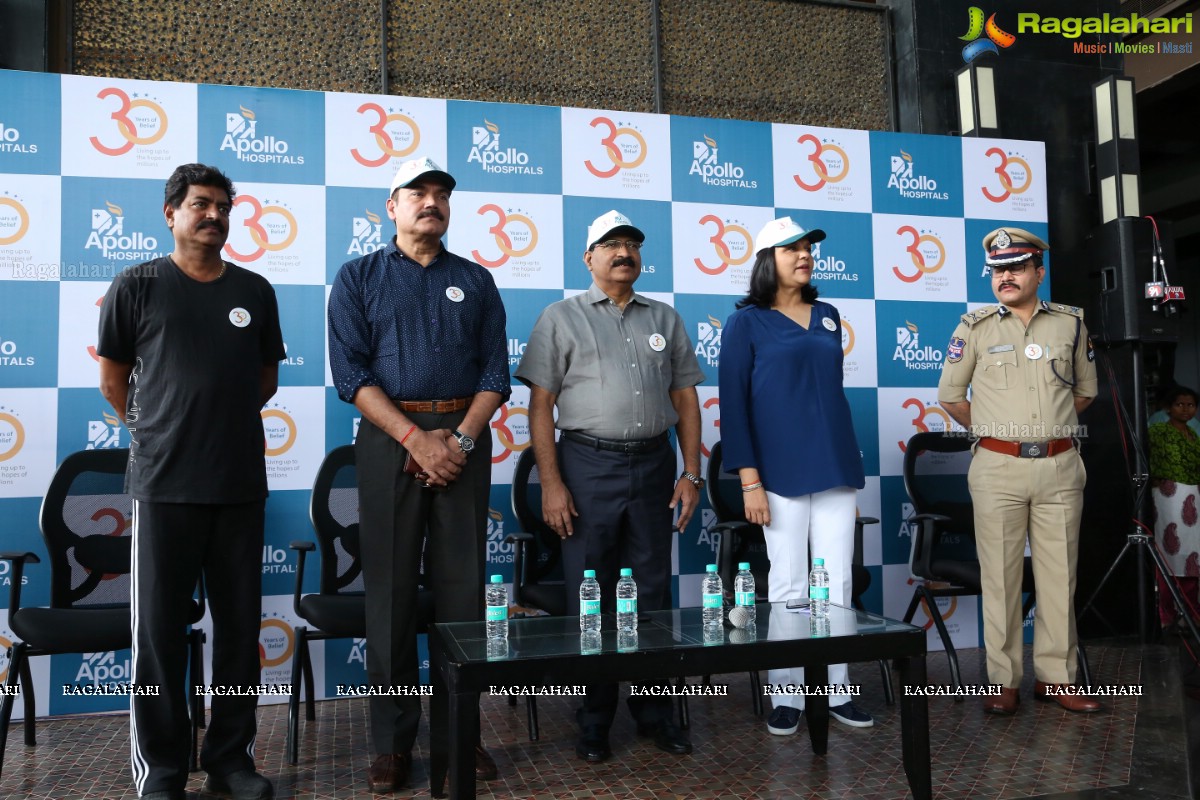 Apollo, Hyderabad, Commemorates 30 years of 'Touching lives' by Sensitizing Public on Road Safety!