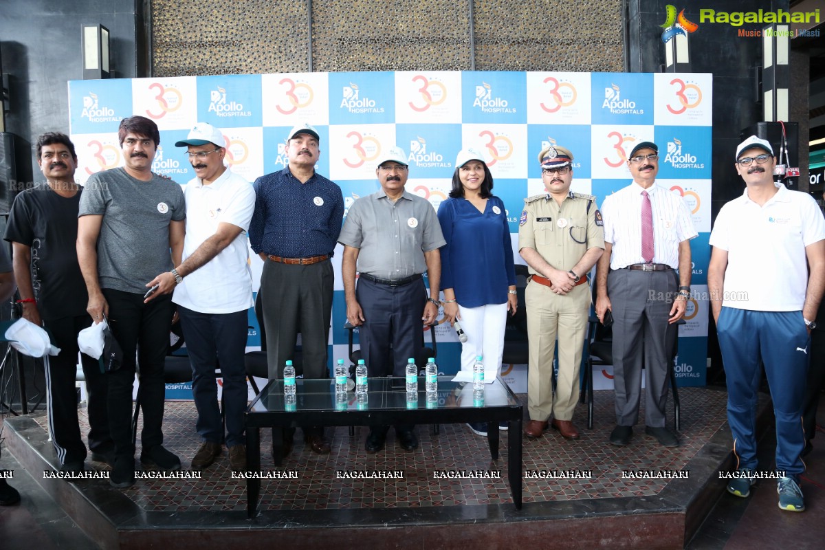 Apollo, Hyderabad, Commemorates 30 years of 'Touching lives' by Sensitizing Public on Road Safety!