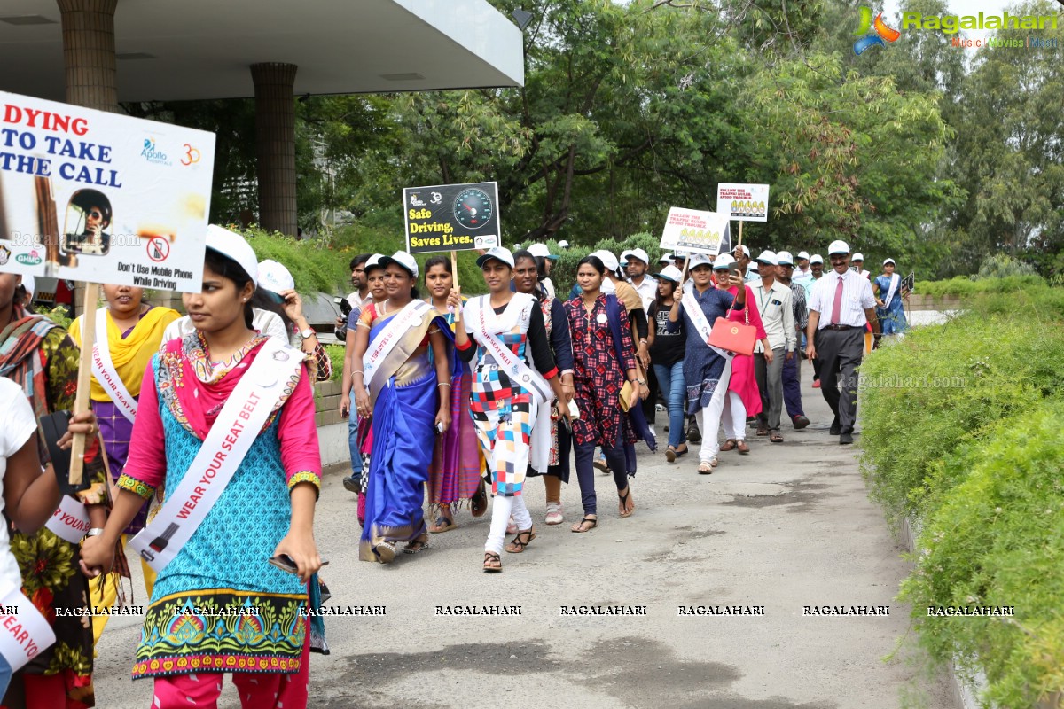 Apollo, Hyderabad, Commemorates 30 years of 'Touching lives' by Sensitizing Public on Road Safety!