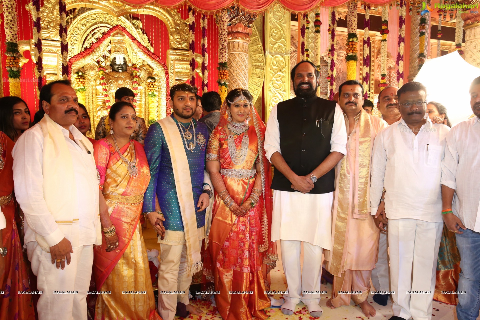 Bandla Ganesh Brother's Daughter Ashritha-Sai Pavan Wedding Ceremony at JRC Convention