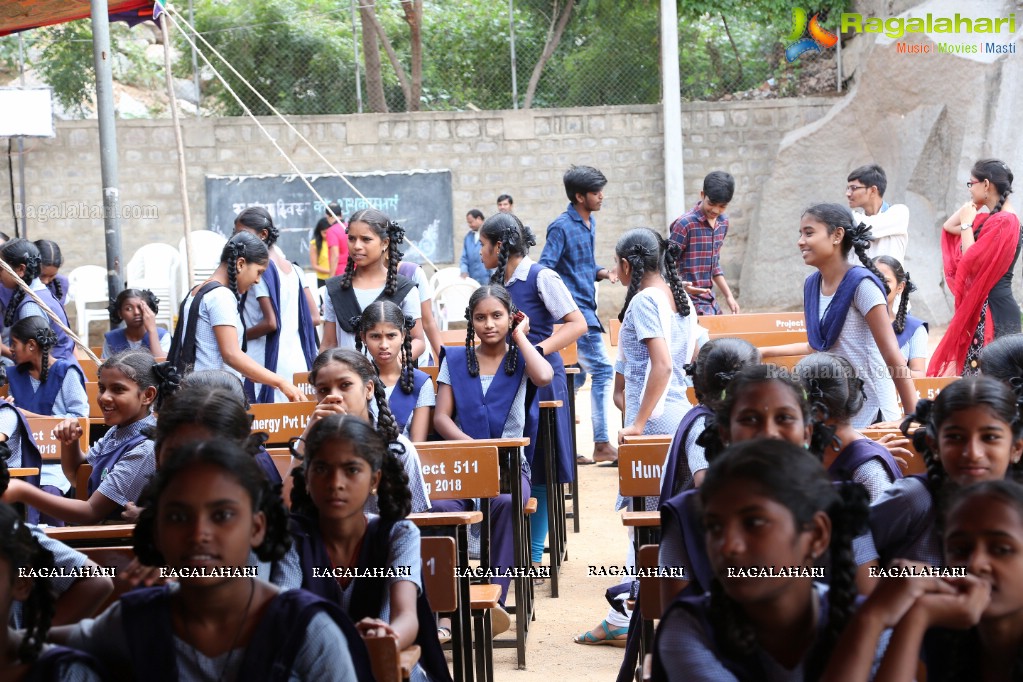 Project 511 - Donation of 25,000 benches for Govt Schools at Govt High School, Banjara Hills, Hyderabad