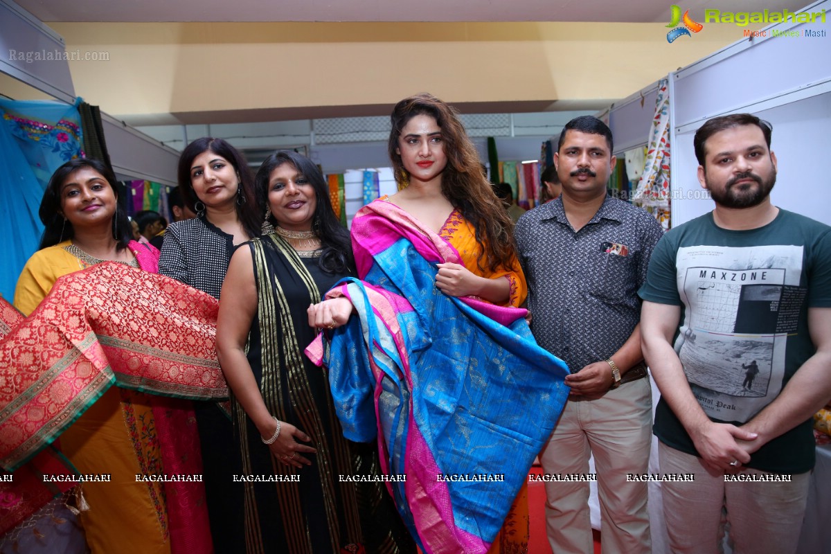 Actress Sony Charishta & Socialite Neelima Vemula Launched National Silk Expo-2018