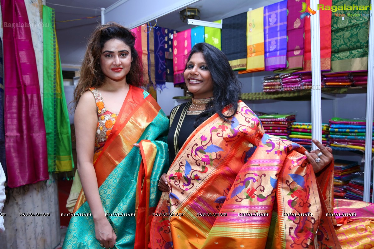 Actress Sony Charishta & Socialite Neelima Vemula Launched National Silk Expo-2018