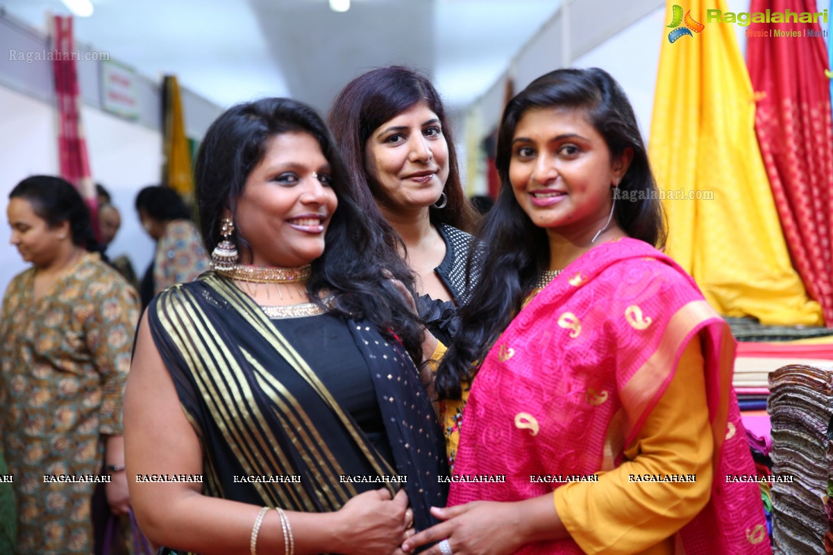 Actress Sony Charishta & Socialite Neelima Vemula Launched National Silk Expo-2018