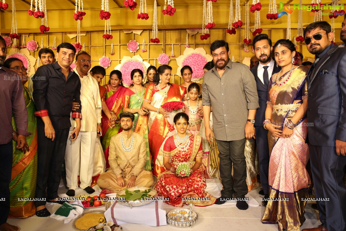 Grand Wedding of Harika with Karteek at N Convention, Hyderabad