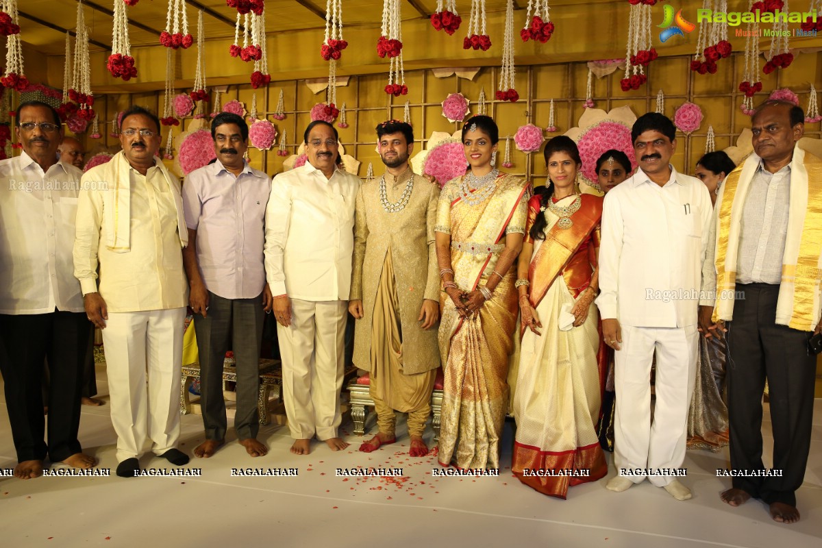 Grand Wedding of Harika with Karteek at N Convention, Hyderabad