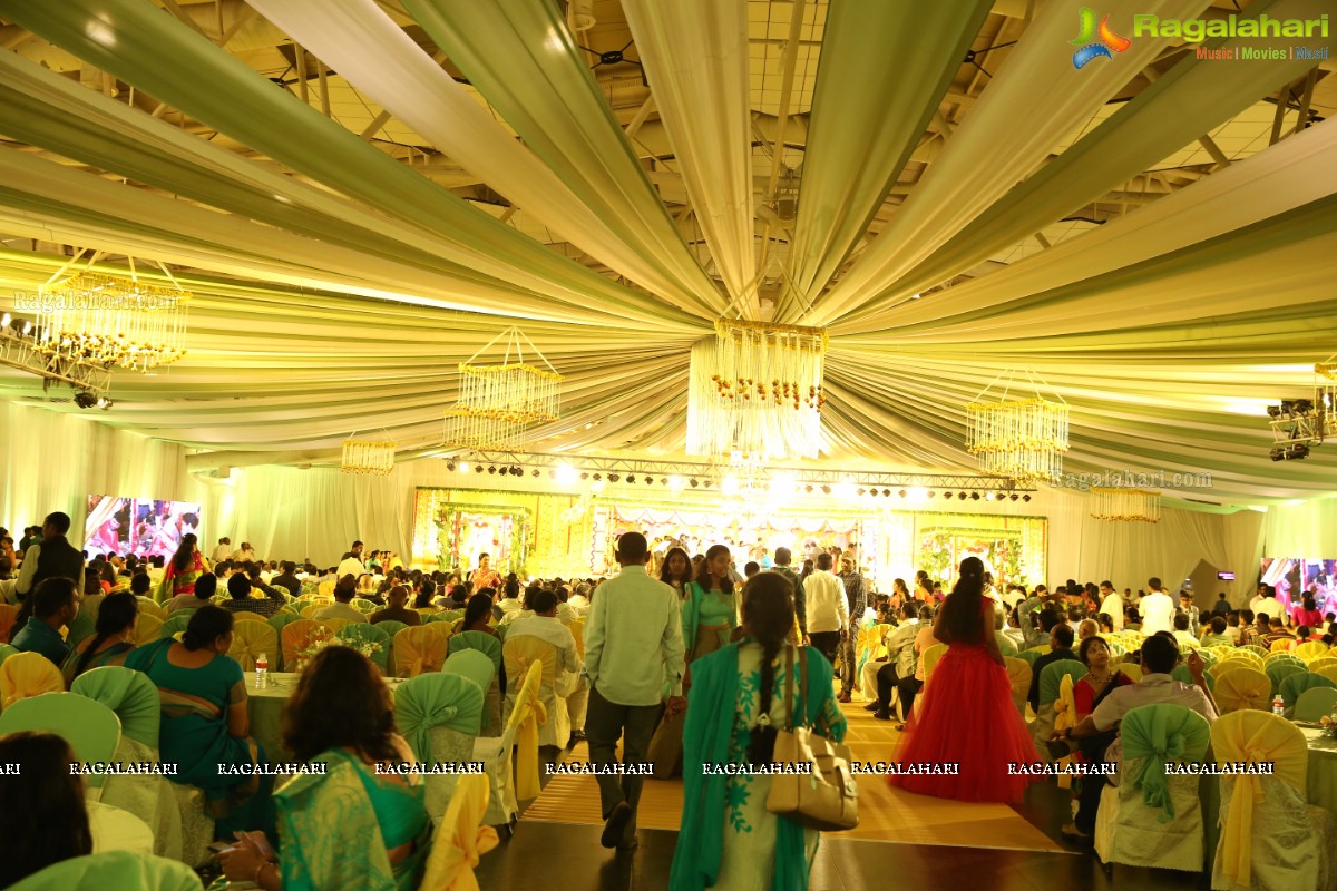 Grand Wedding of Harika with Karteek at N Convention, Hyderabad