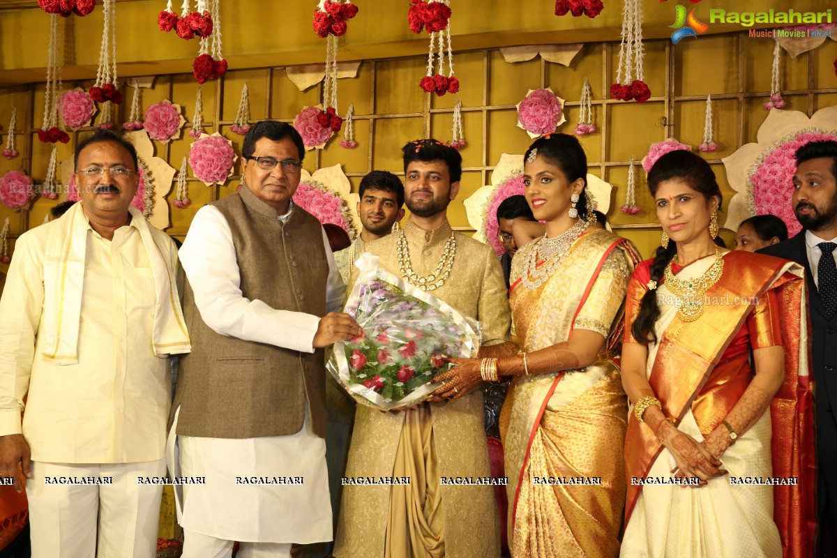 Grand Wedding of Harika with Karteek at N Convention, Hyderabad