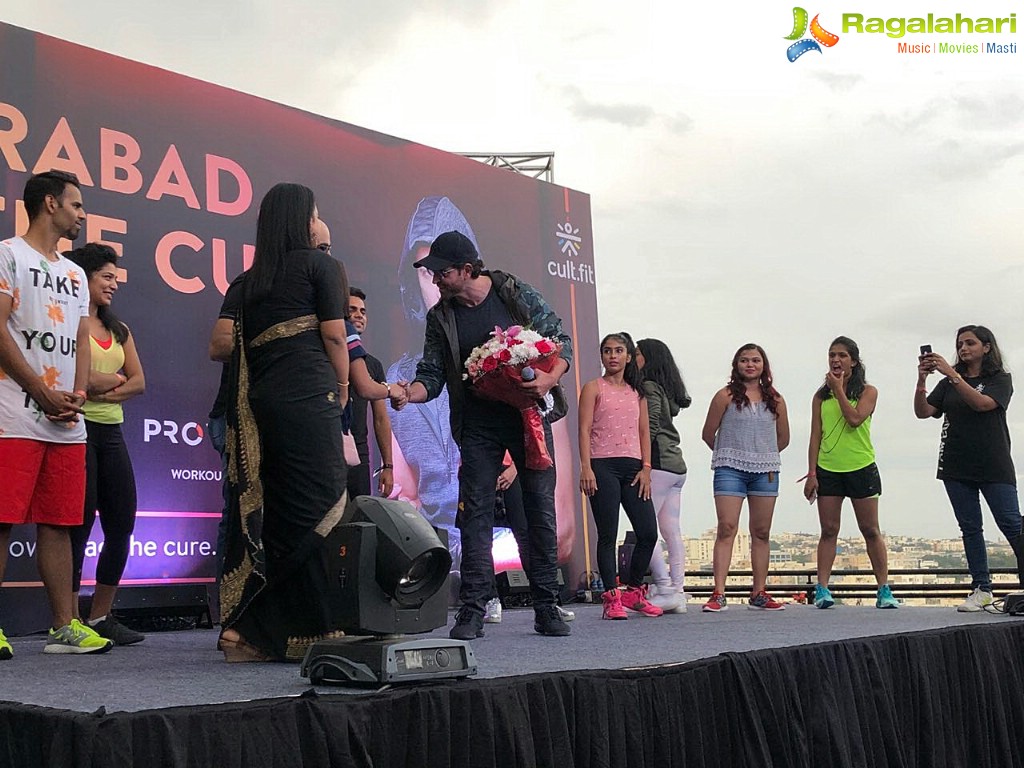 Bollywood Heart Throb Hrithik Roshan Promotes Fitness At Inorbit Mall