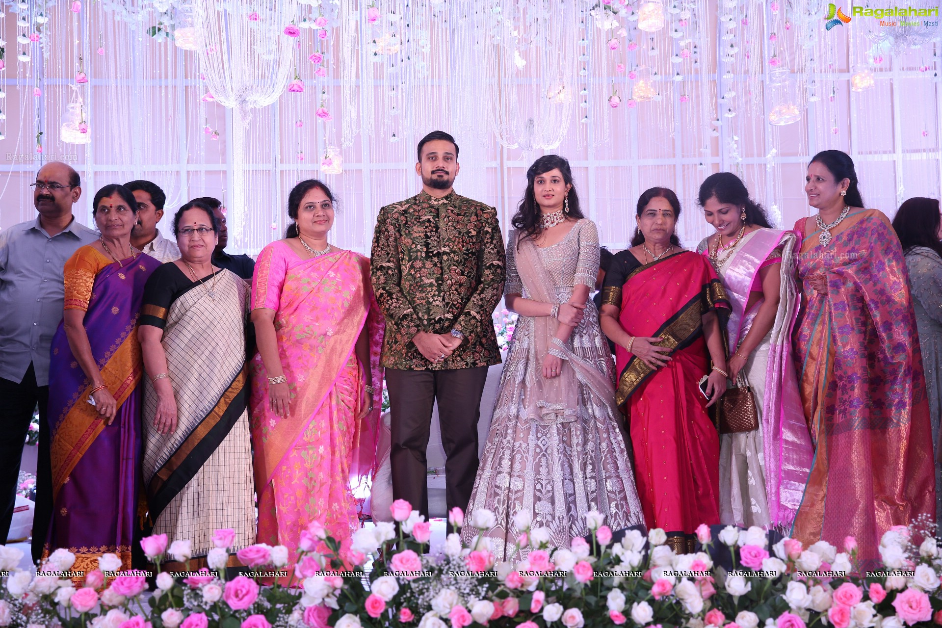 Grand Engagement Ceremony of Karthik with Depthi Sai at Trident, Hyderabad