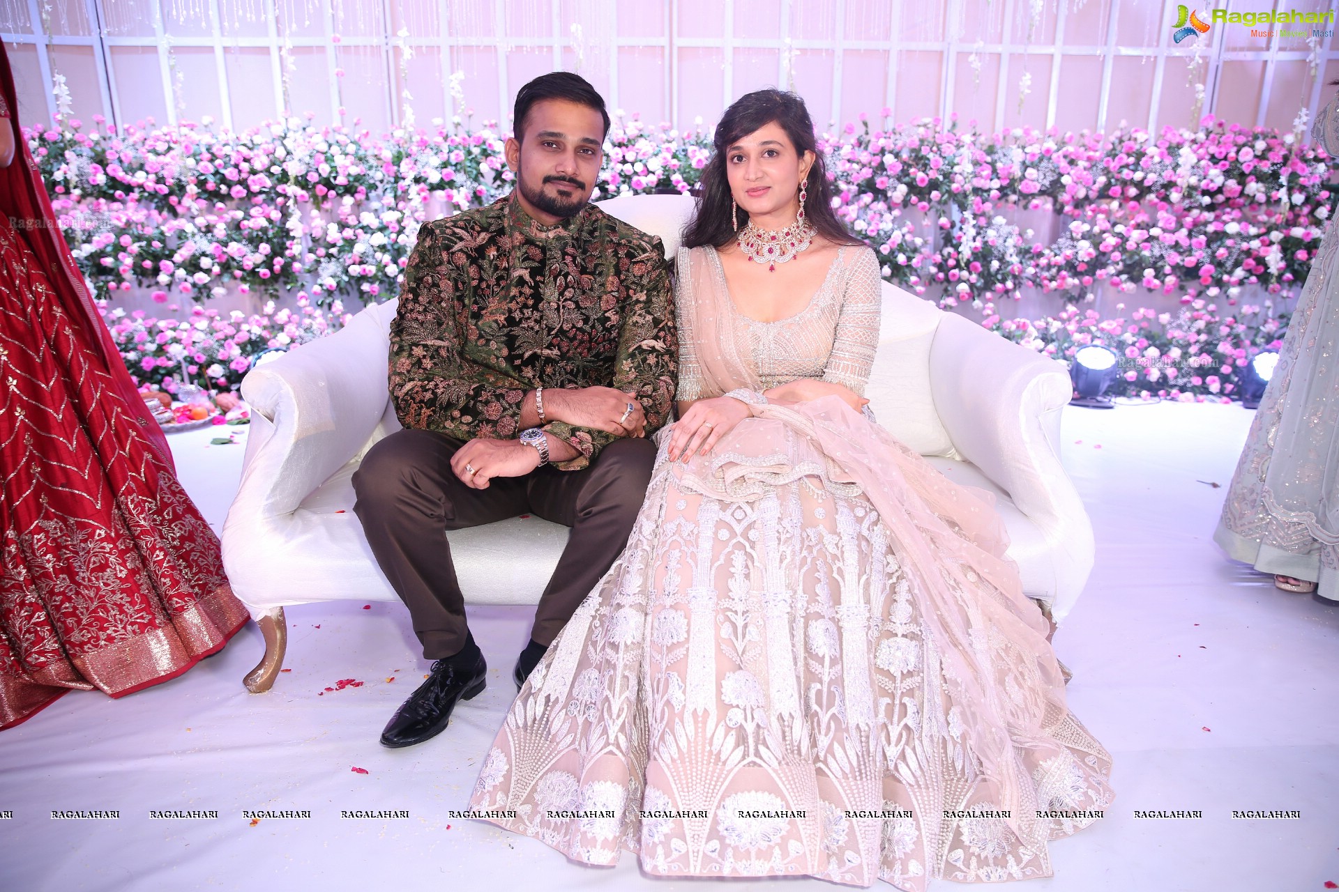 Grand Engagement Ceremony of Karthik with Depthi Sai at Trident, Hyderabad