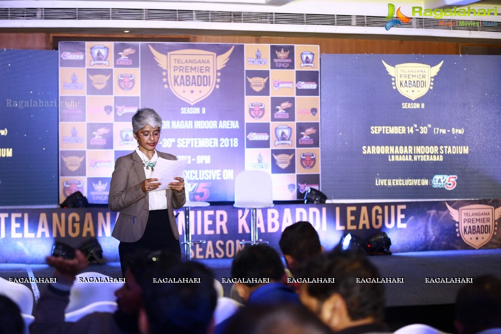 Telangana Premier Kabaddi League - Season 2 Launch @ Hotel Green Park