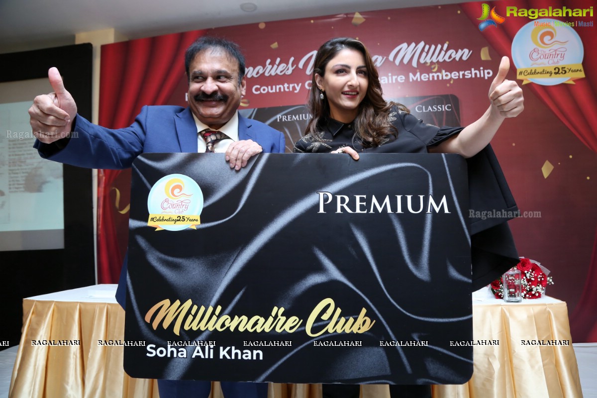 Soha Ali Khan launches Millionaires Club by Country Club, Hyderabad