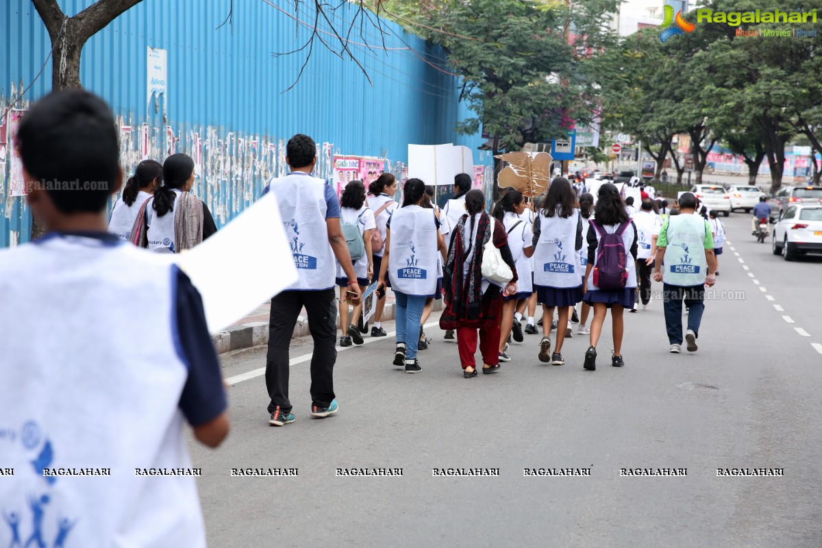 Peace Walk by Rotary International, Dist-3150 at KBR Park