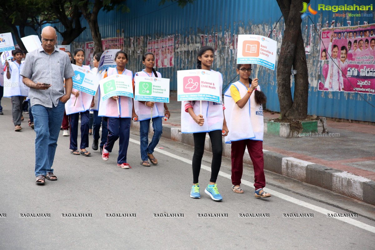 Peace Walk by Rotary International, Dist-3150 at KBR Park