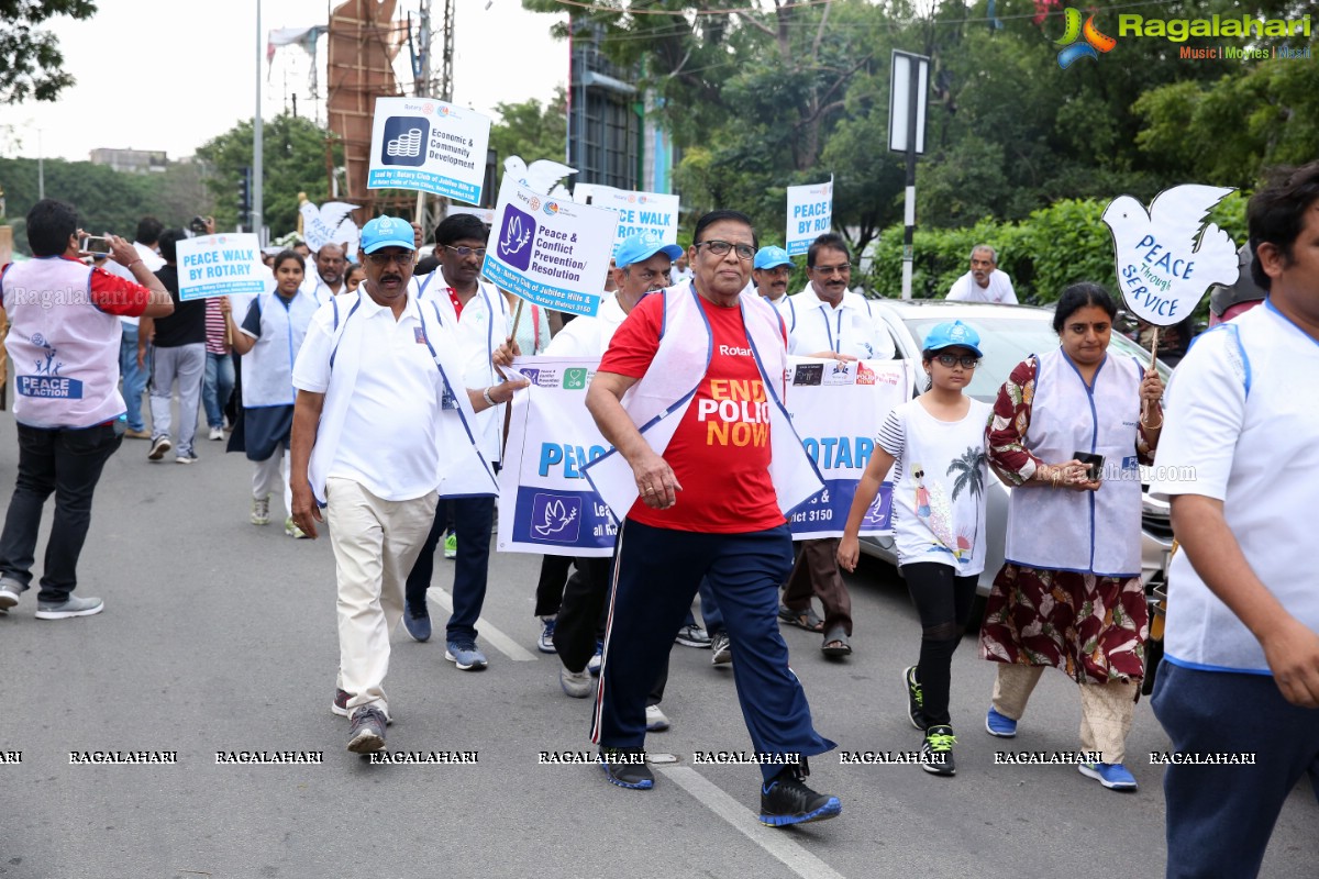 Peace Walk by Rotary International, Dist-3150 at KBR Park