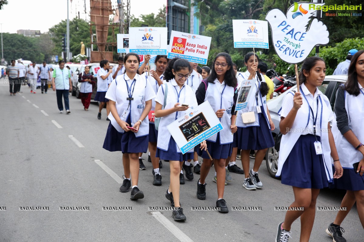 Peace Walk by Rotary International, Dist-3150 at KBR Park