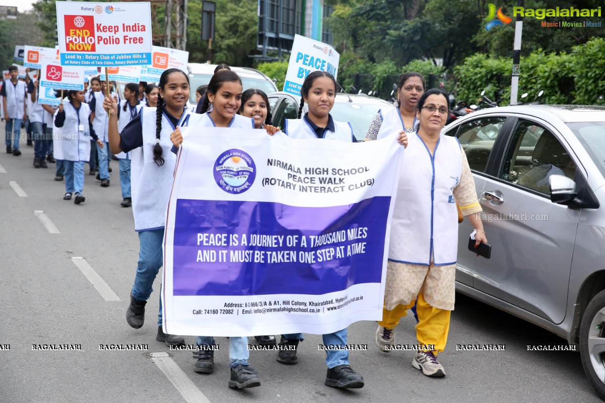 Peace Walk by Rotary International, Dist-3150 at KBR Park