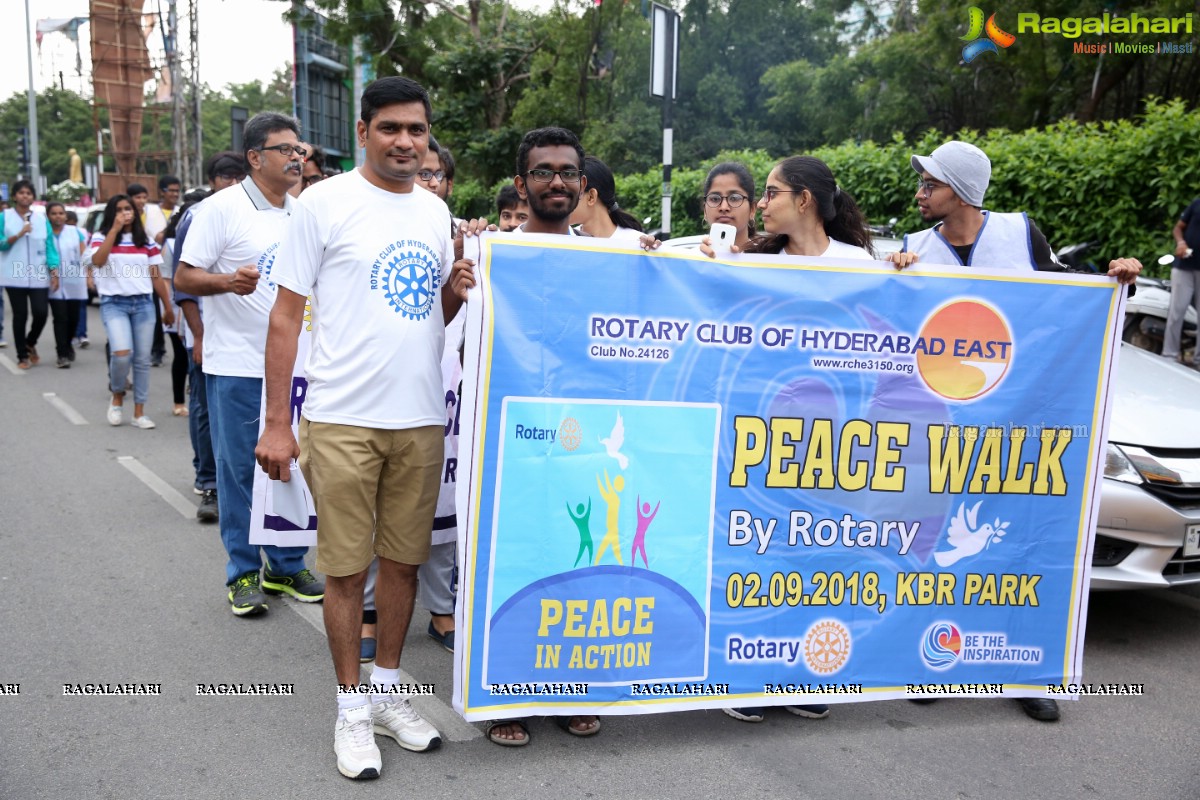 Peace Walk by Rotary International, Dist-3150 at KBR Park