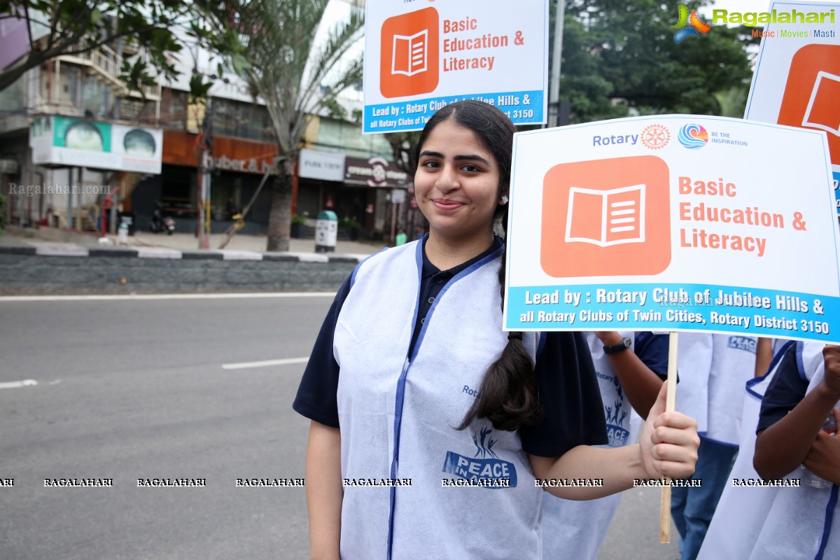 Peace Walk by Rotary International, Dist-3150 at KBR Park