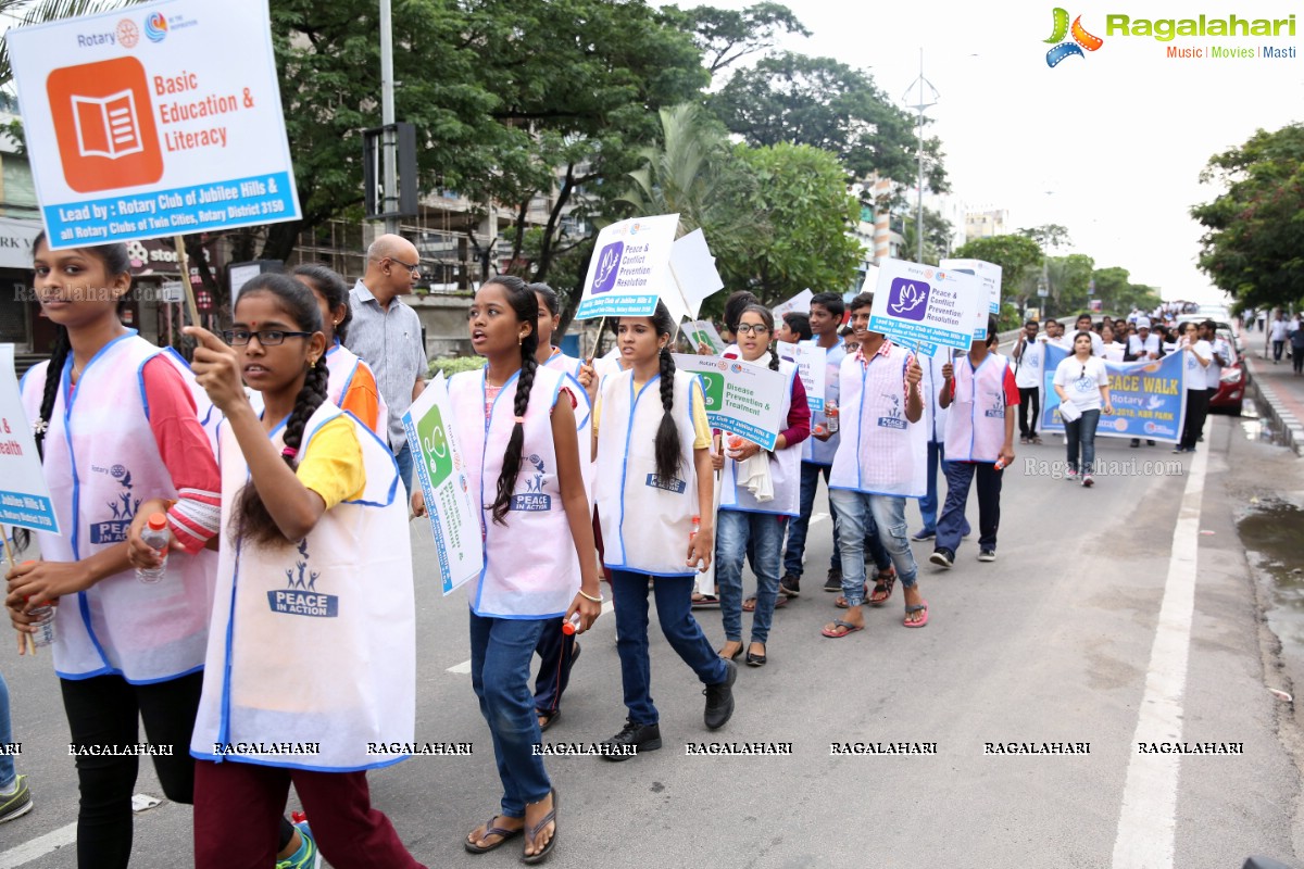 Peace Walk by Rotary International, Dist-3150 at KBR Park