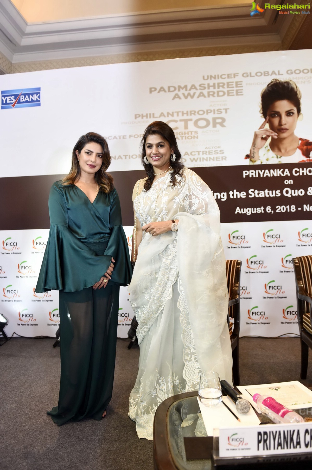 FICCI Priyanka Chopra In Conversation with Vir Sanghvi on Challenging the Status Quo & Forging New Paths, New Delhi