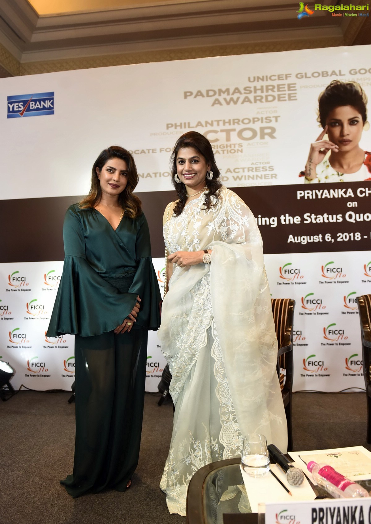 FICCI Priyanka Chopra In Conversation with Vir Sanghvi on Challenging the Status Quo & Forging New Paths, New Delhi