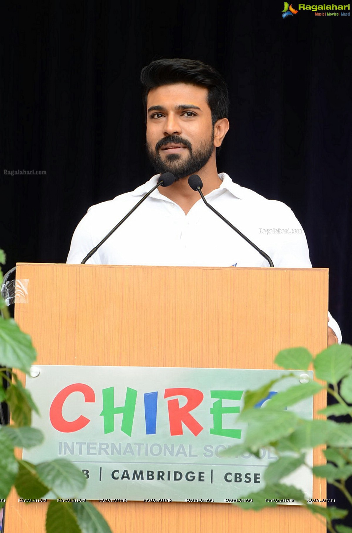 Ram Charan celebrates Independence Day at Chirec School