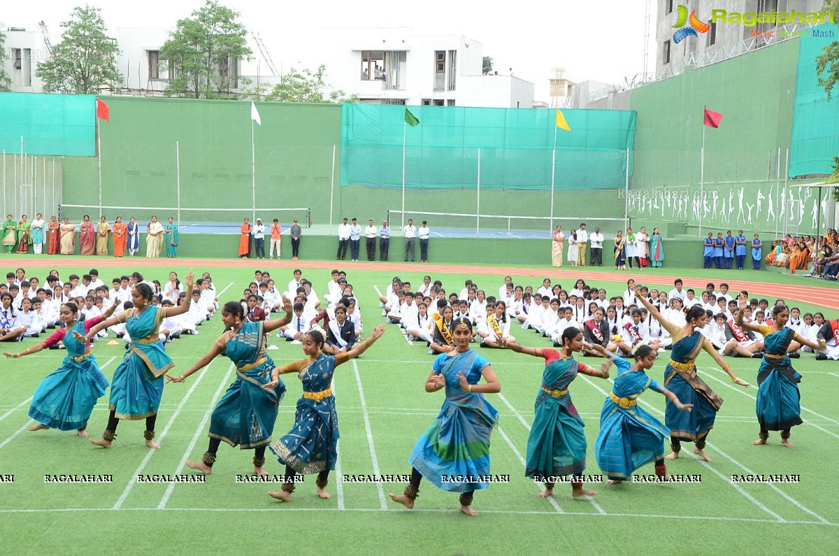 Ram Charan celebrates Independence Day at Chirec School