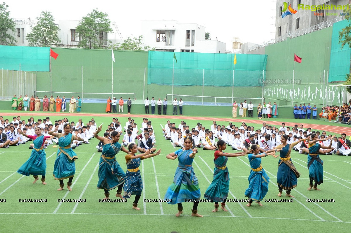 Ram Charan celebrates Independence Day at Chirec School