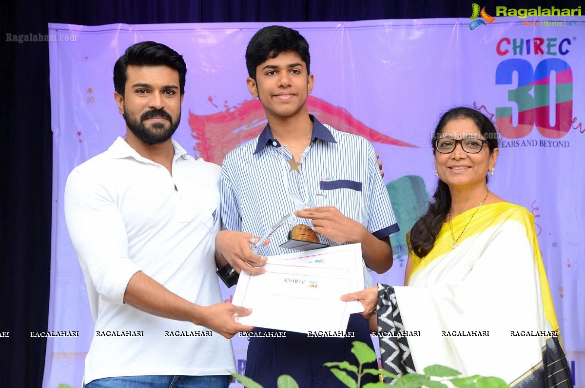 Ram Charan celebrates Independence Day at Chirec School