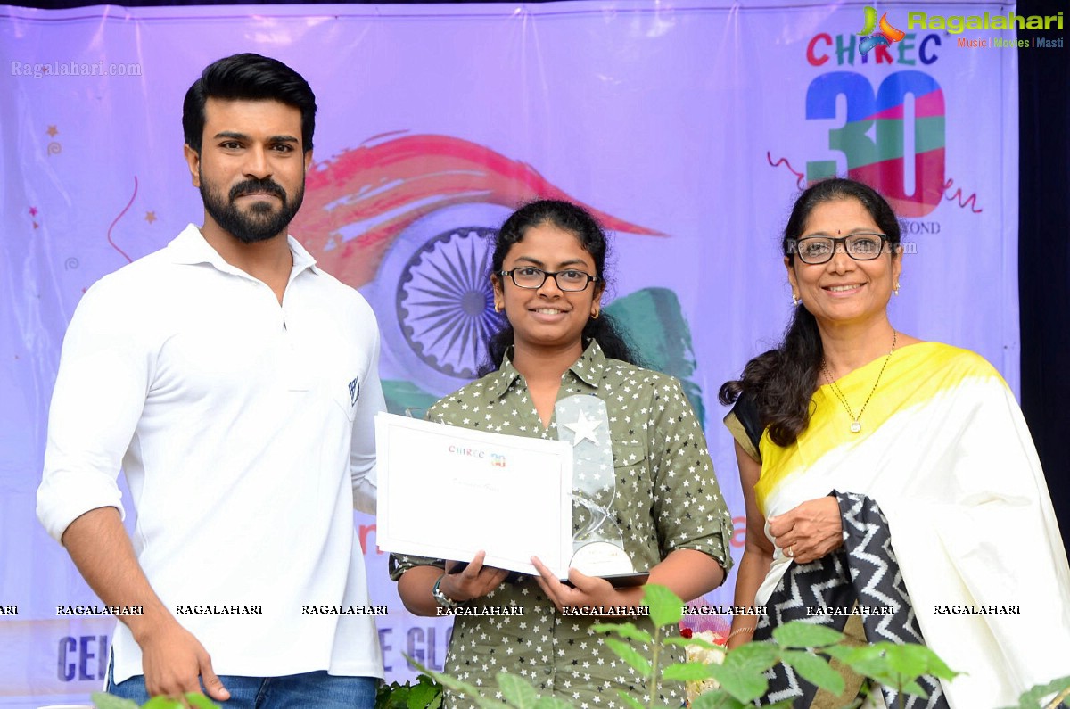 Ram Charan celebrates Independence Day at Chirec School