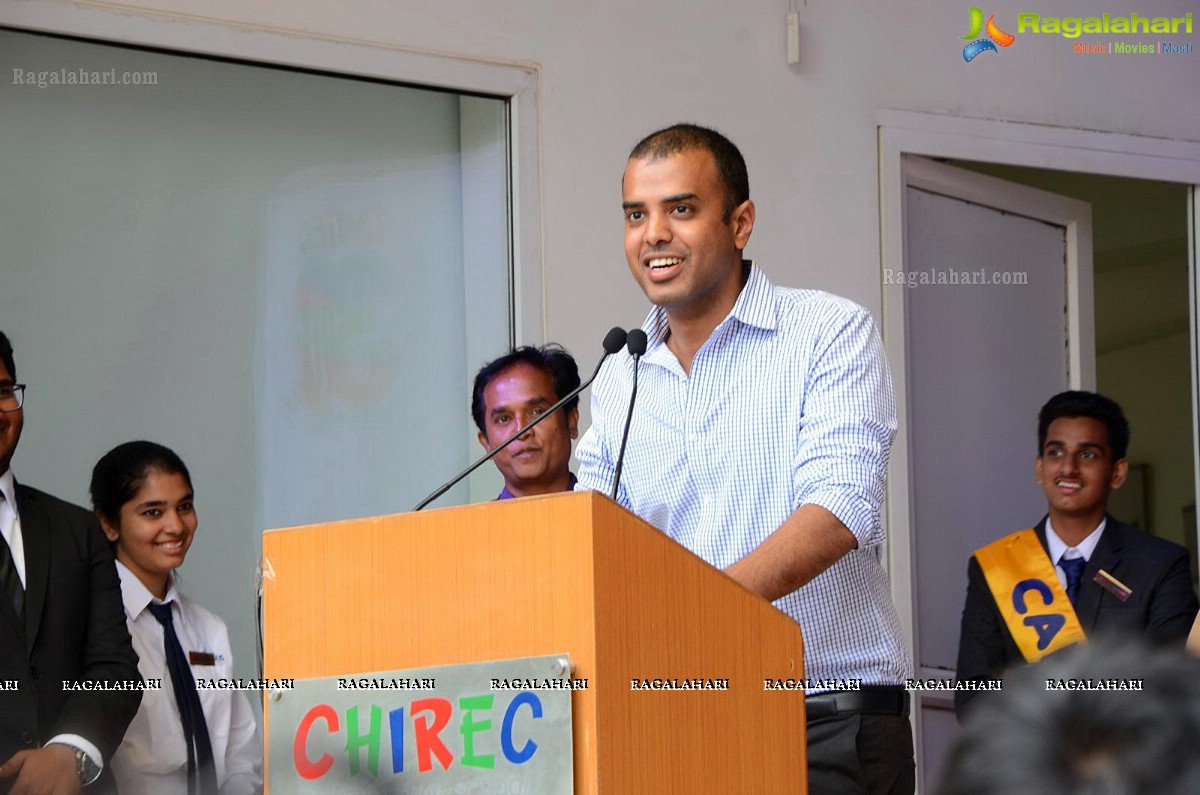 Ram Charan celebrates Independence Day at Chirec School