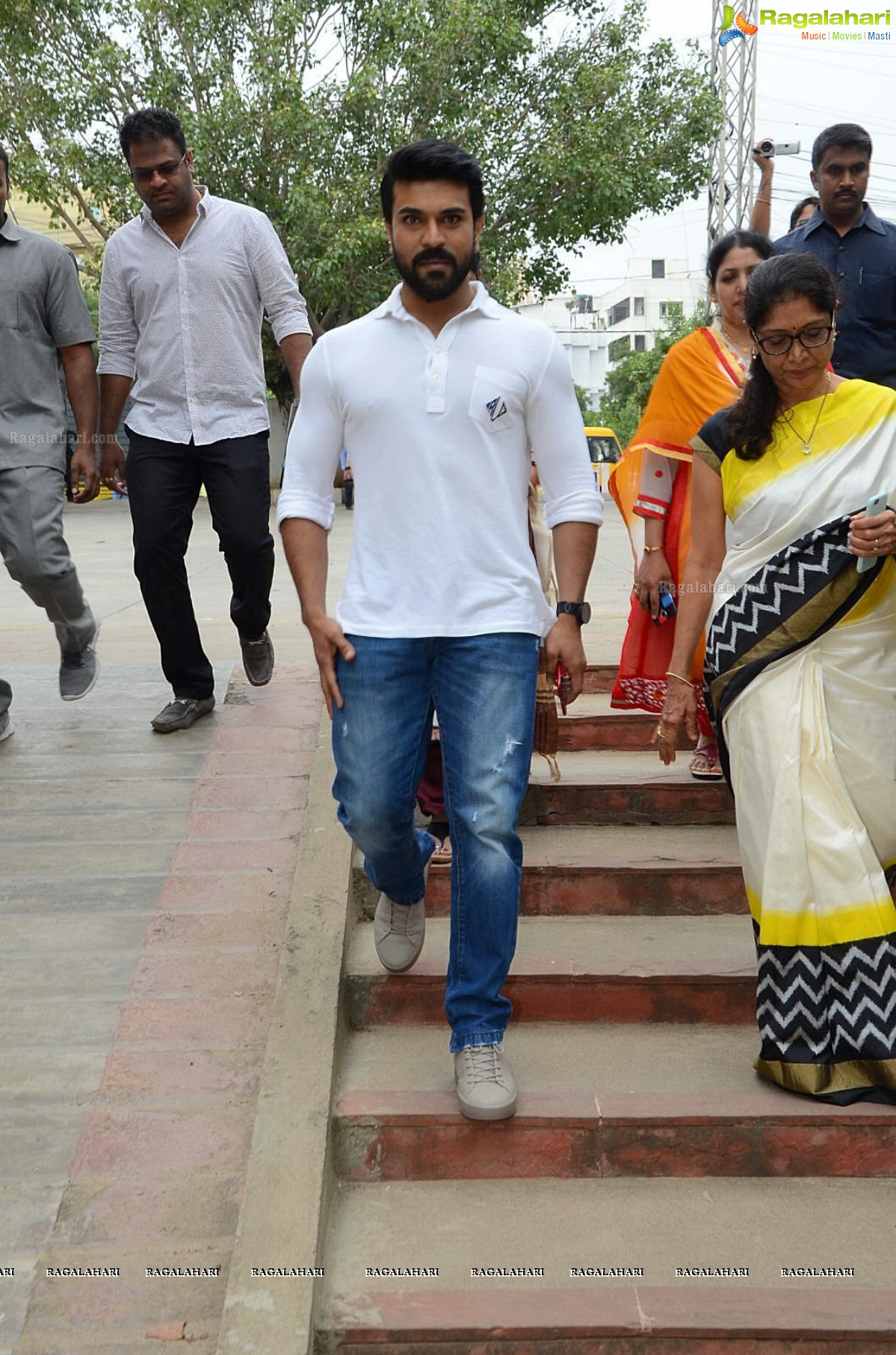 Ram Charan celebrates Independence Day at Chirec School