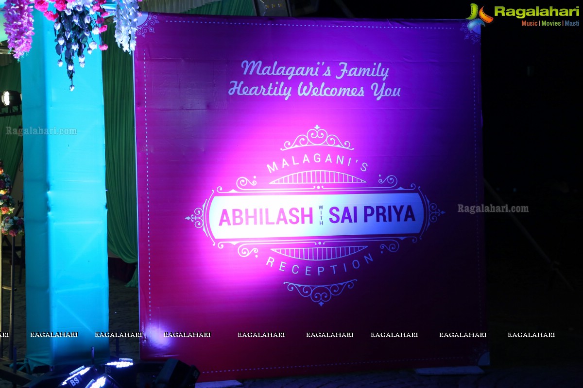 Grand Wedding Reception of Saipriya Sattoor and Abhilash Malagani at Sandhya Convention