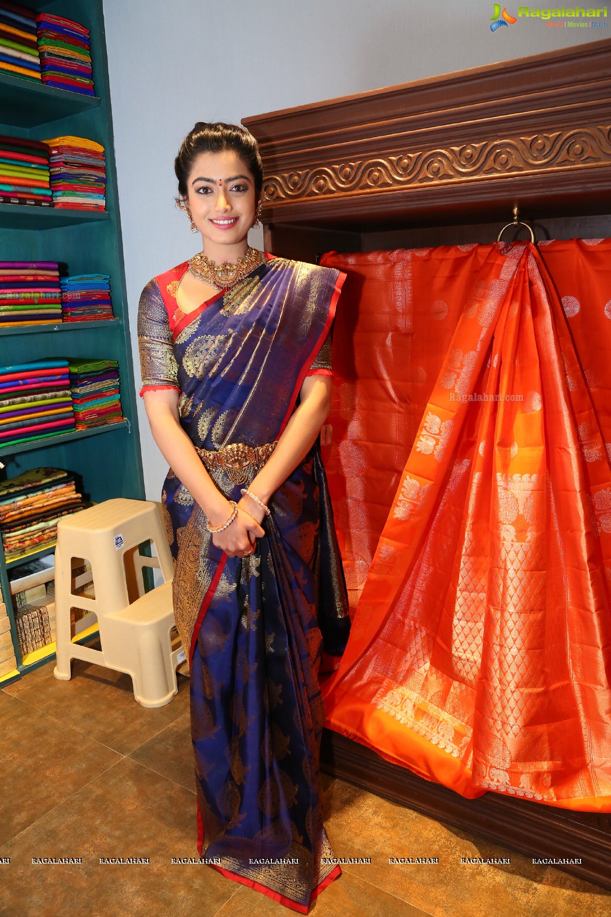 Rashmika Mandanna inaugurates Mugdha Store, Jubilee Hills, Hyderabad