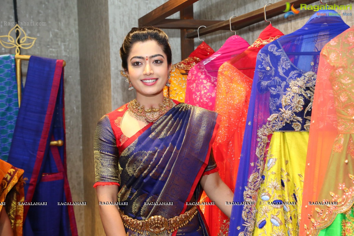 Rashmika Mandanna inaugurates Mugdha Store, Jubilee Hills, Hyderabad