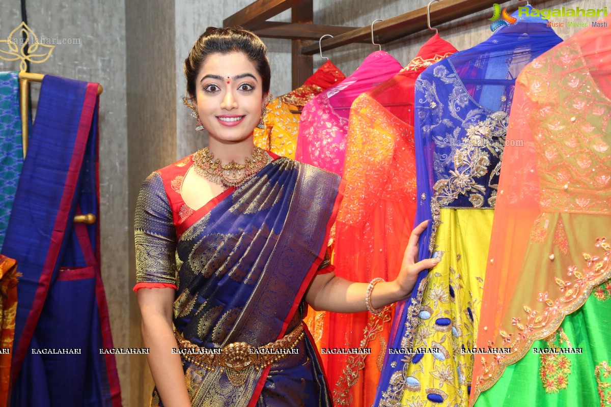 Rashmika Mandanna inaugurates Mugdha Store, Jubilee Hills, Hyderabad