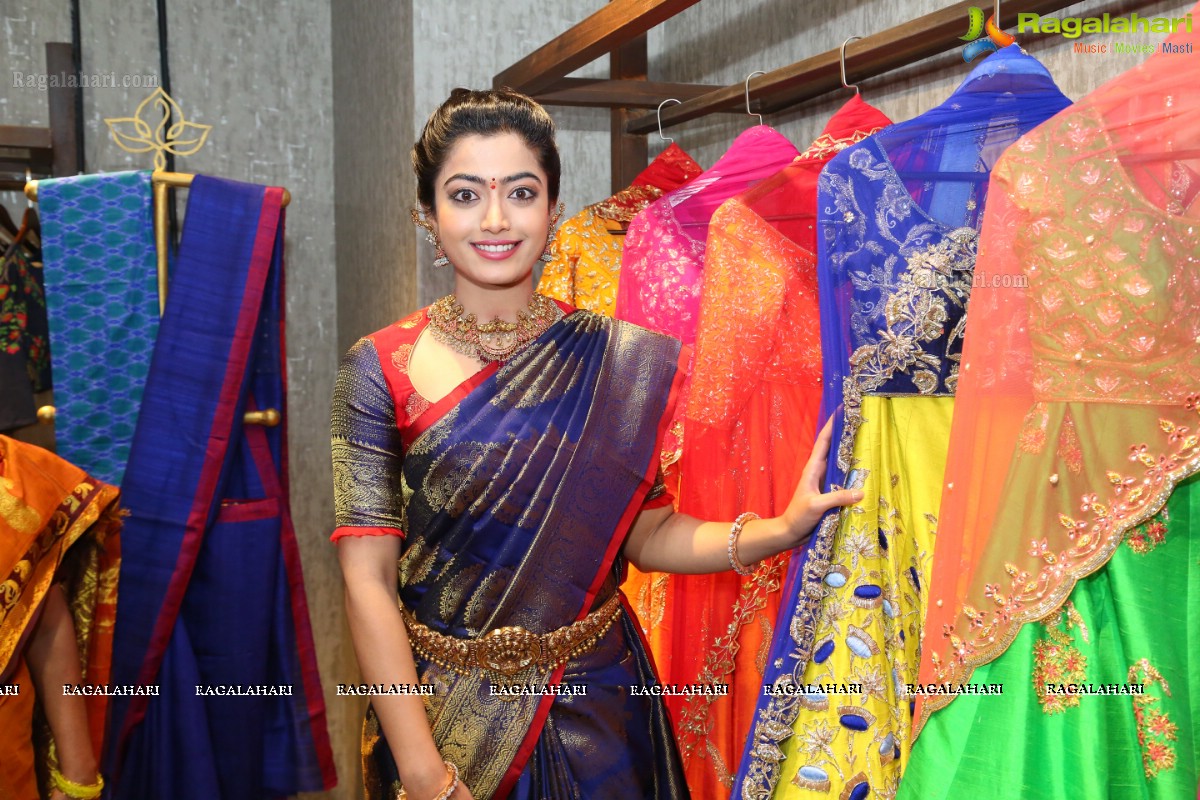 Rashmika Mandanna inaugurates Mugdha Store, Jubilee Hills, Hyderabad