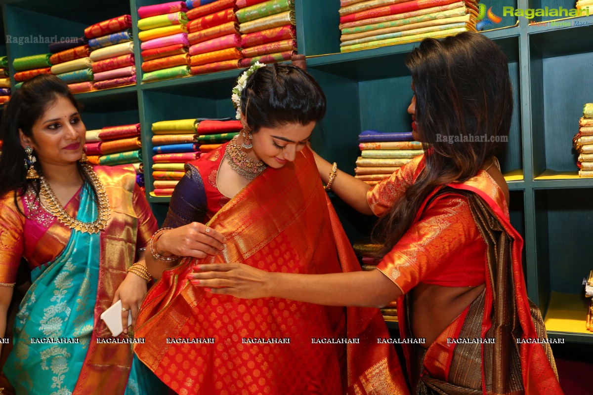 Rashmika Mandanna inaugurates Mugdha Store, Jubilee Hills, Hyderabad