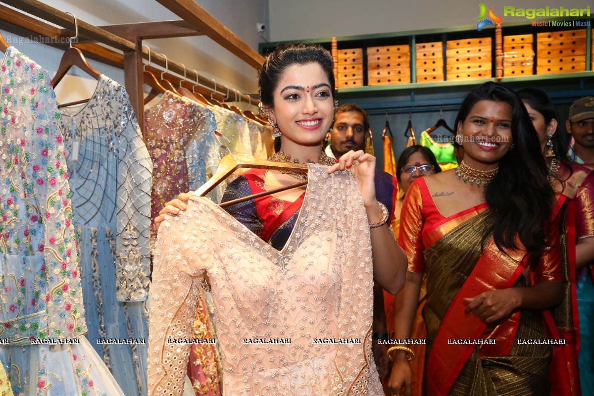 Rashmika Mandanna inaugurates Mugdha Store, Jubilee Hills, Hyderabad