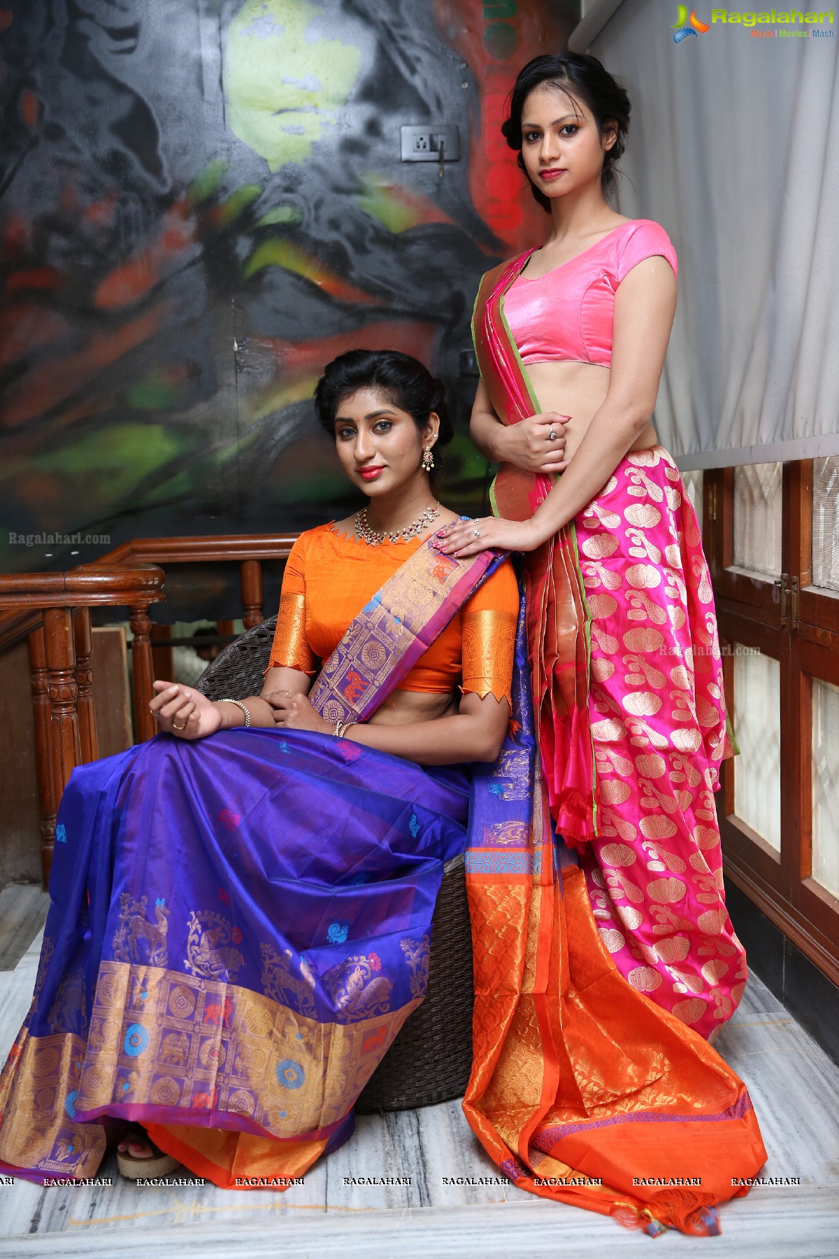 Silk and Cotton Expo Curtain Raiser at Cafe Hut-K, Jubilee Hills, Hyderabad