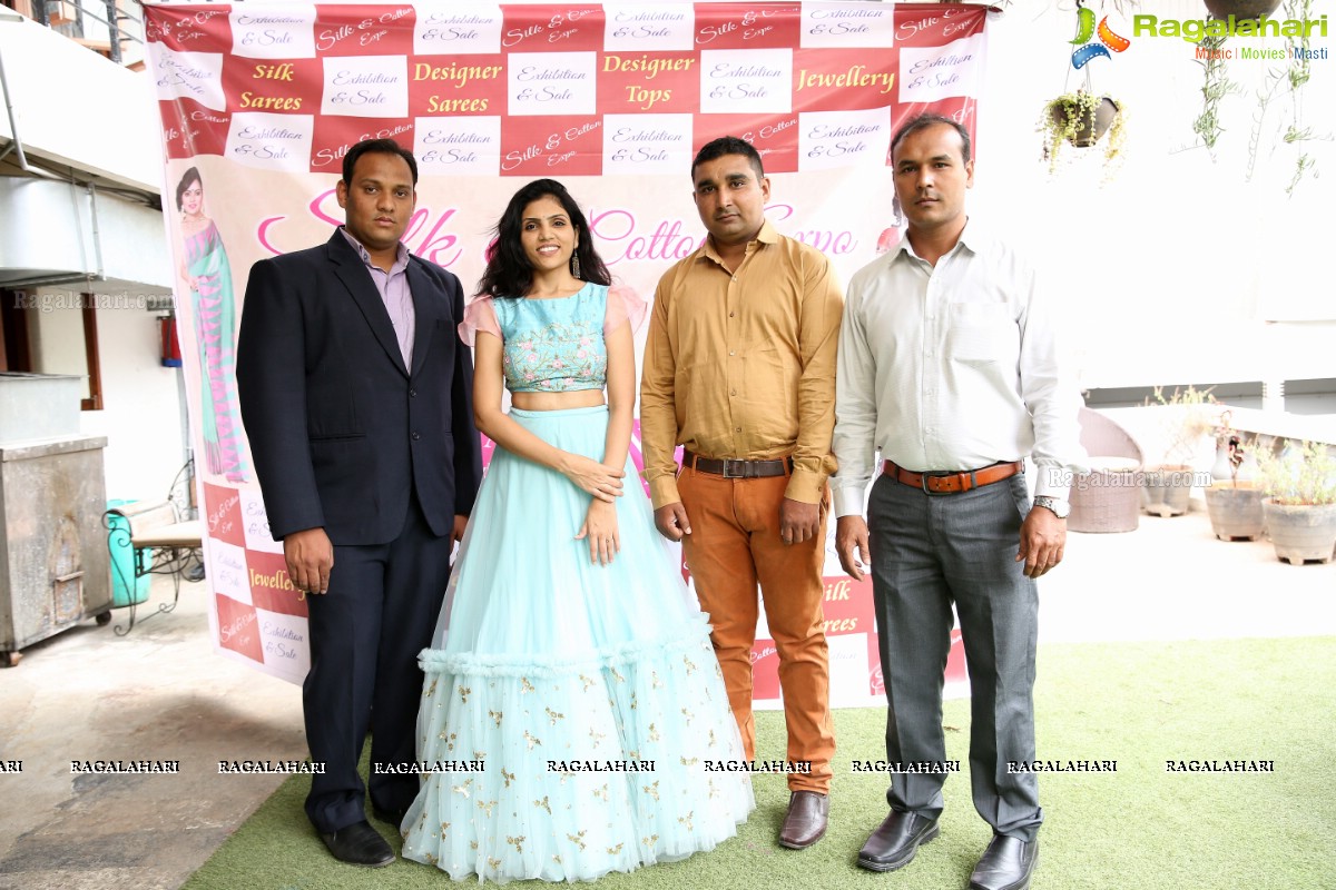 Silk and Cotton Expo Curtain Raiser at Cafe Hut-K, Jubilee Hills, Hyderabad
